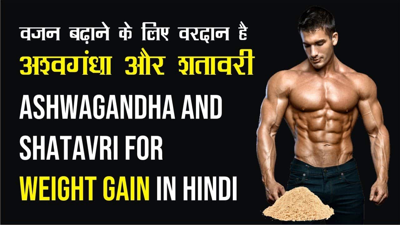 ashwagandha and shatavari for weight gain in hindi