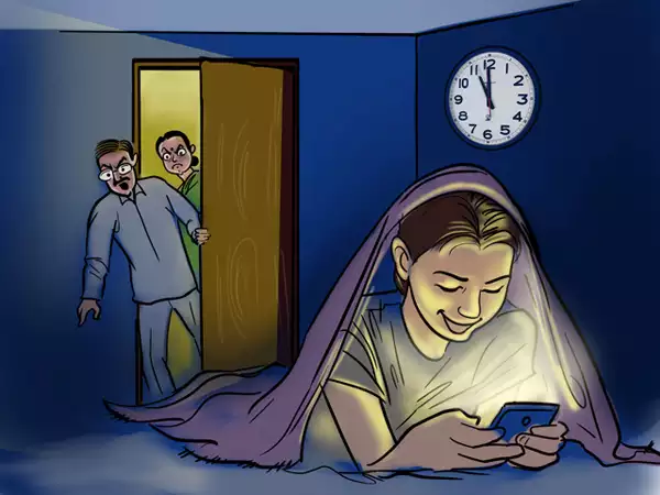 mobile addiction ke lakshan