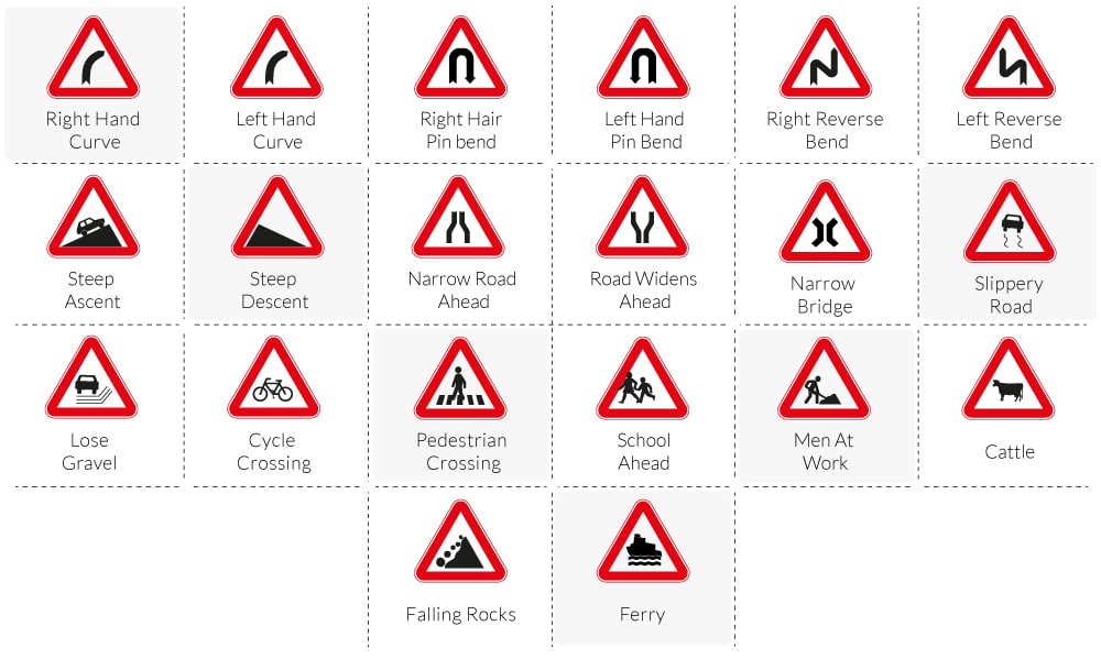road safety signs